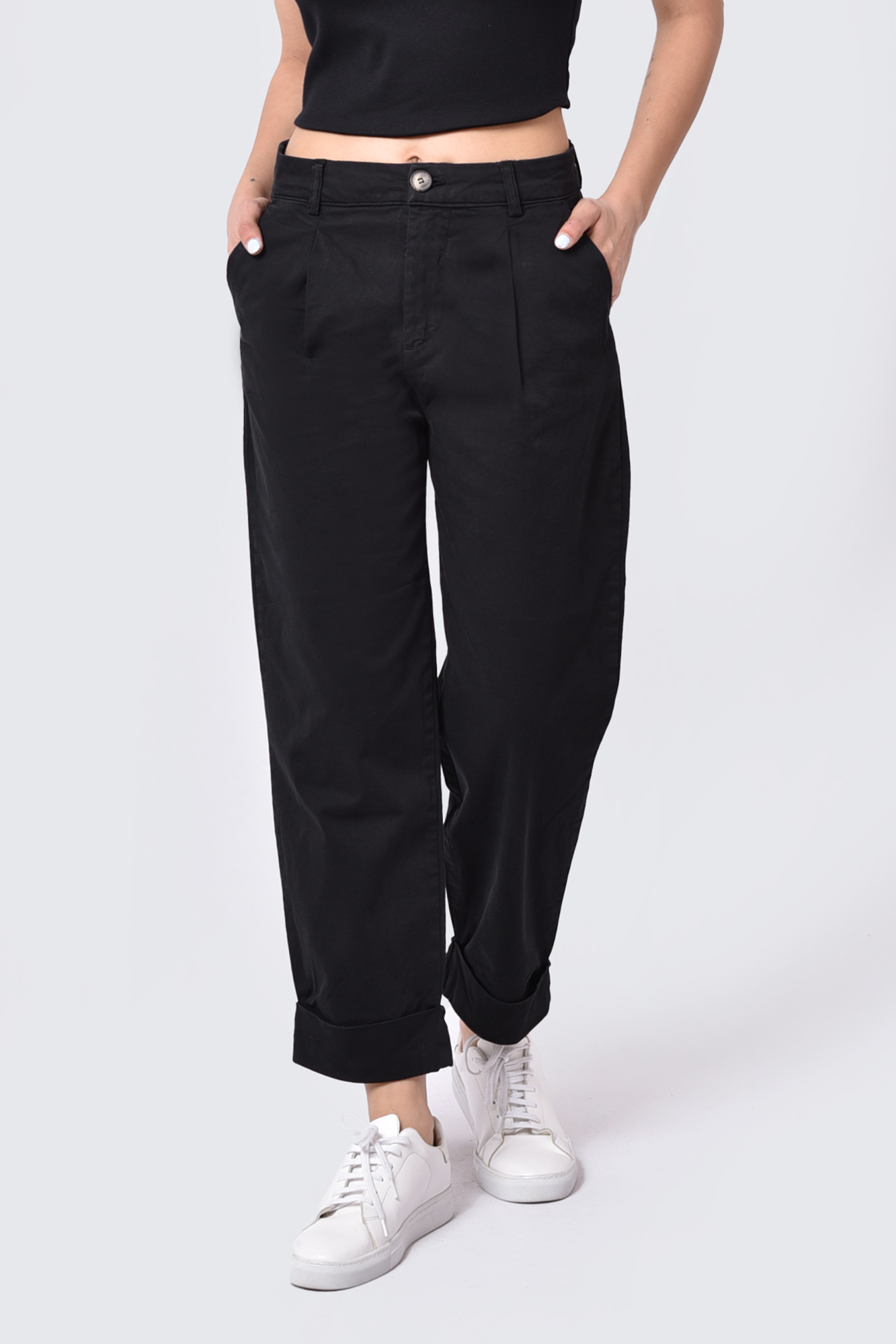 شلوار کتان ساده زنانه