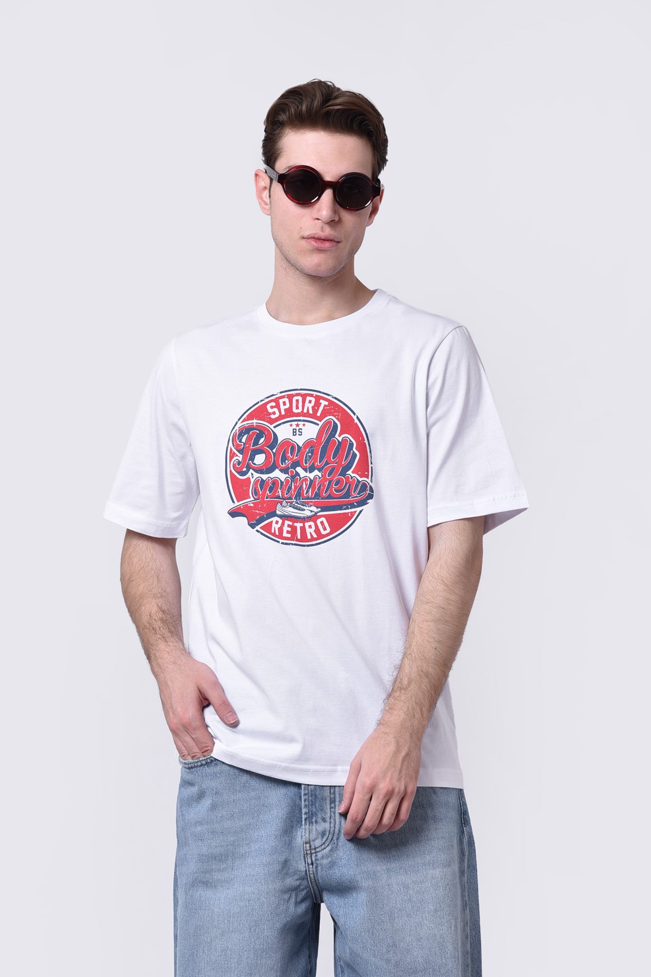 تیشرت آستین کوتاه چاپی مردانه