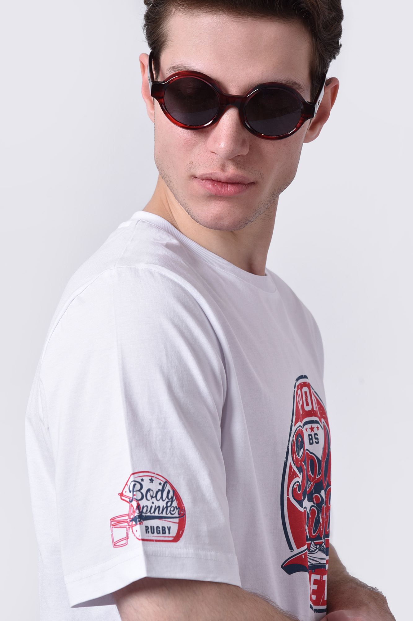 تیشرت آستین کوتاه چاپی مردانه