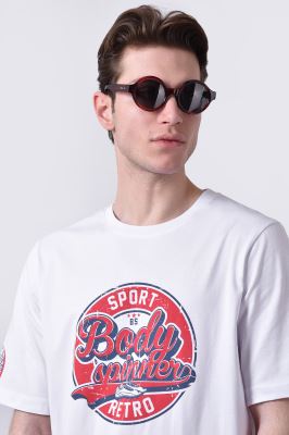 تیشرت آستین کوتاه چاپی مردانه