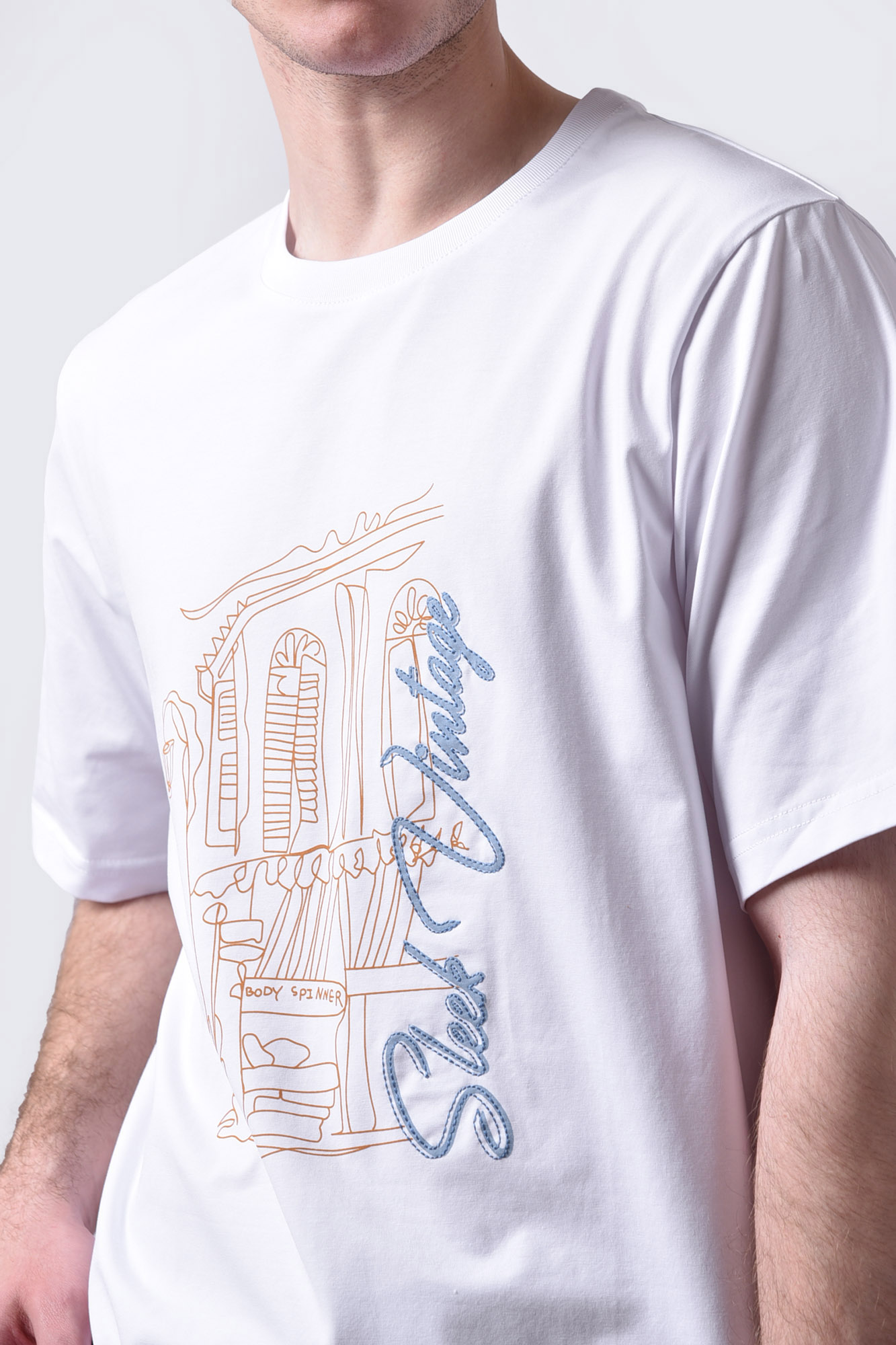 تیشرت آستین کوتاه چاپی مردانه