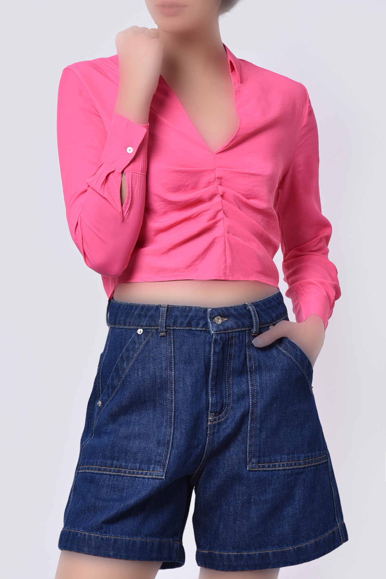 بلوز آستین بلند ساده زنانه