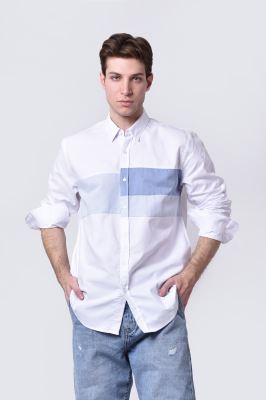 پیراهن آستین بلند طرحدار مردانه