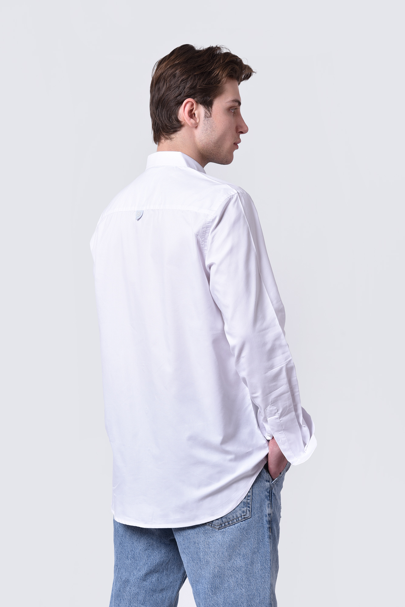 پیراهن آستین بلند طرحدار مردانه