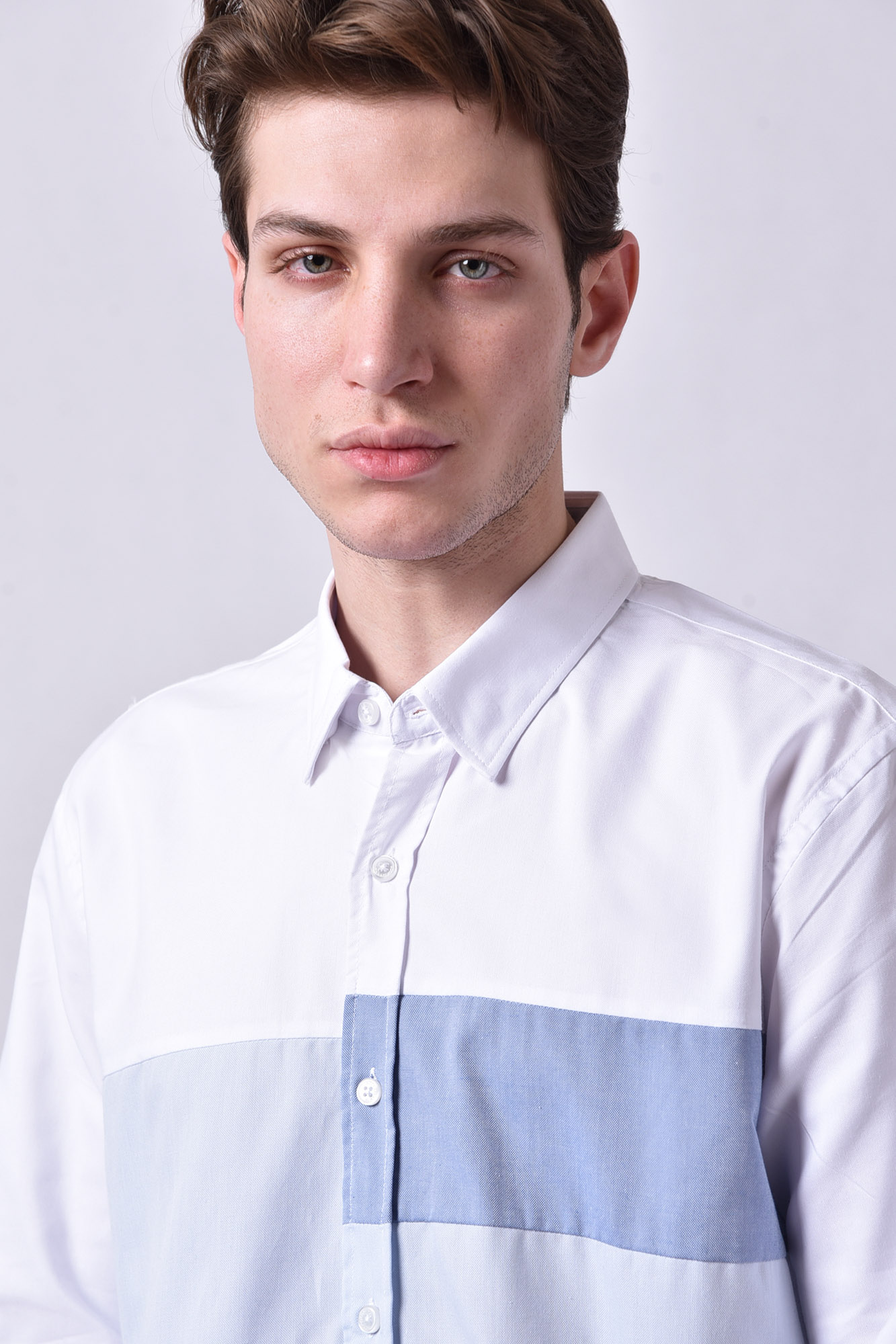 پیراهن آستین بلند طرحدار مردانه