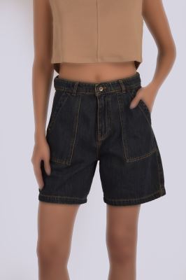 شلوارک جین ساده زنانه