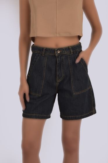 شلوارک جین ساده زنانه