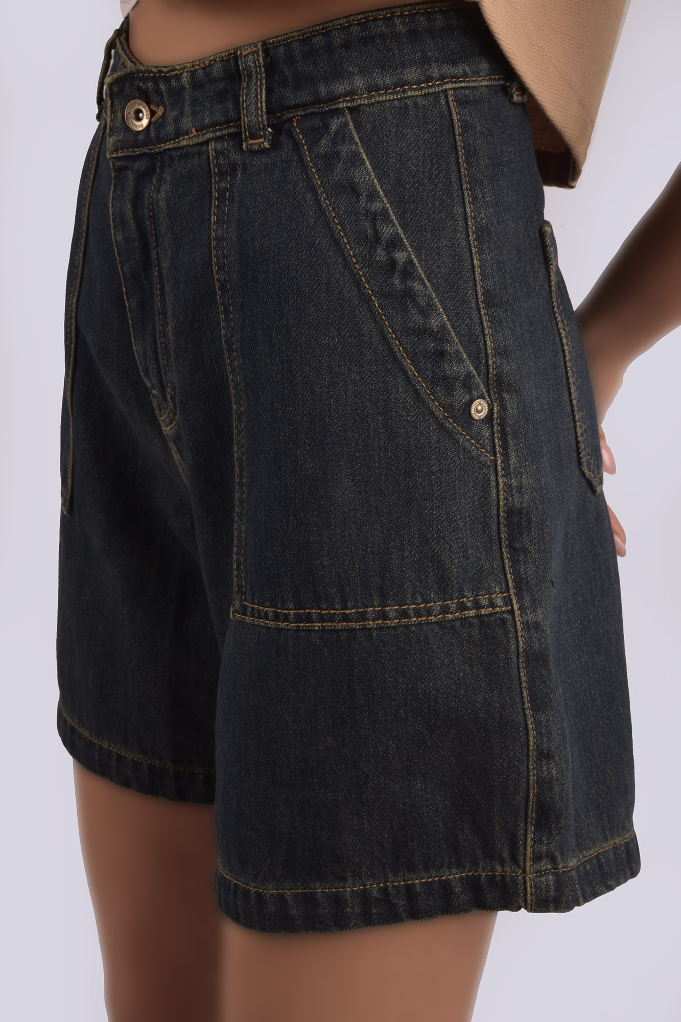 شلوارک جین ساده زنانه