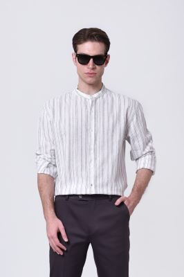 پیراهن آستین بلند طرحدار مردانه