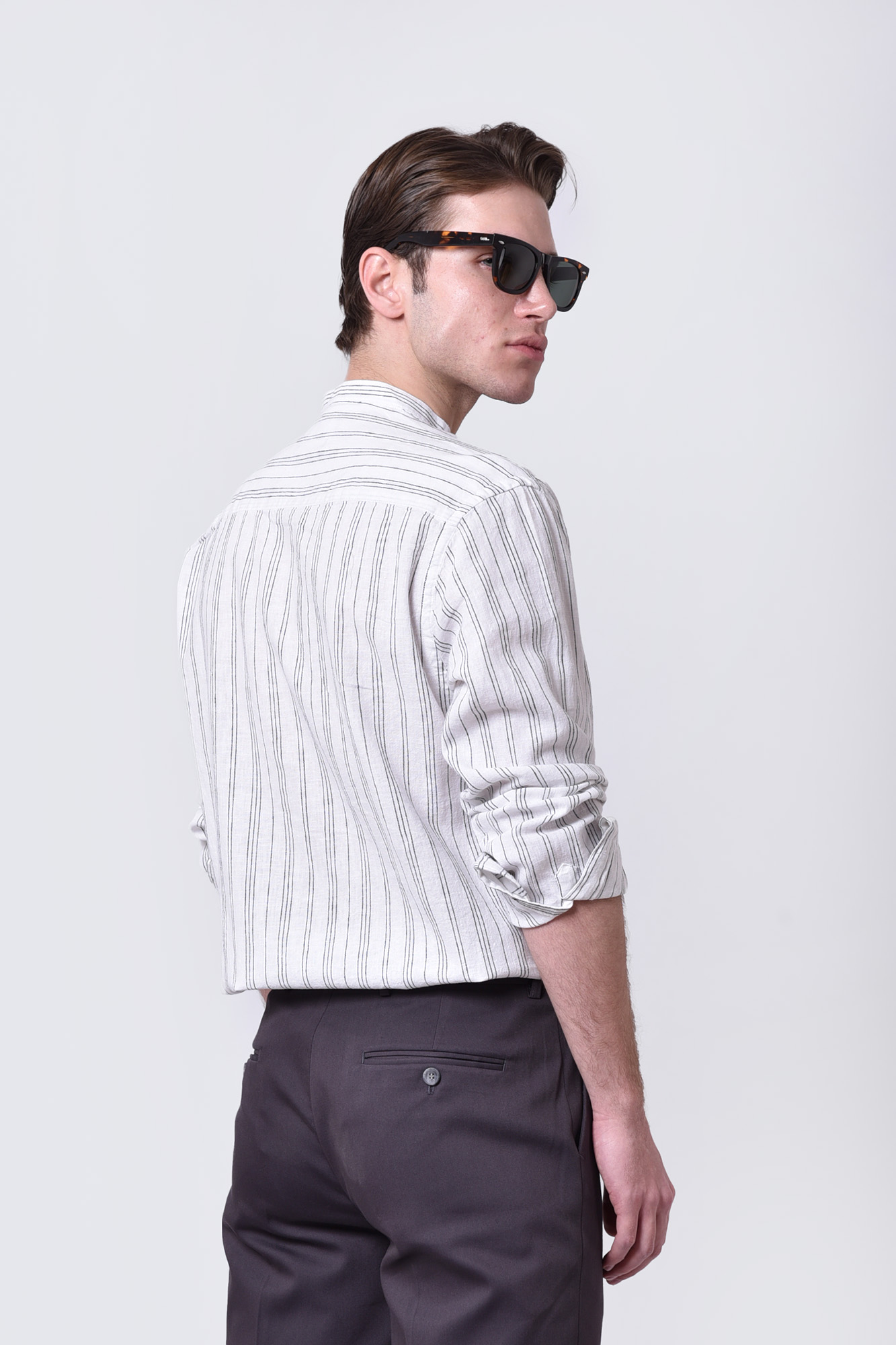 پیراهن آستین بلند طرحدار مردانه