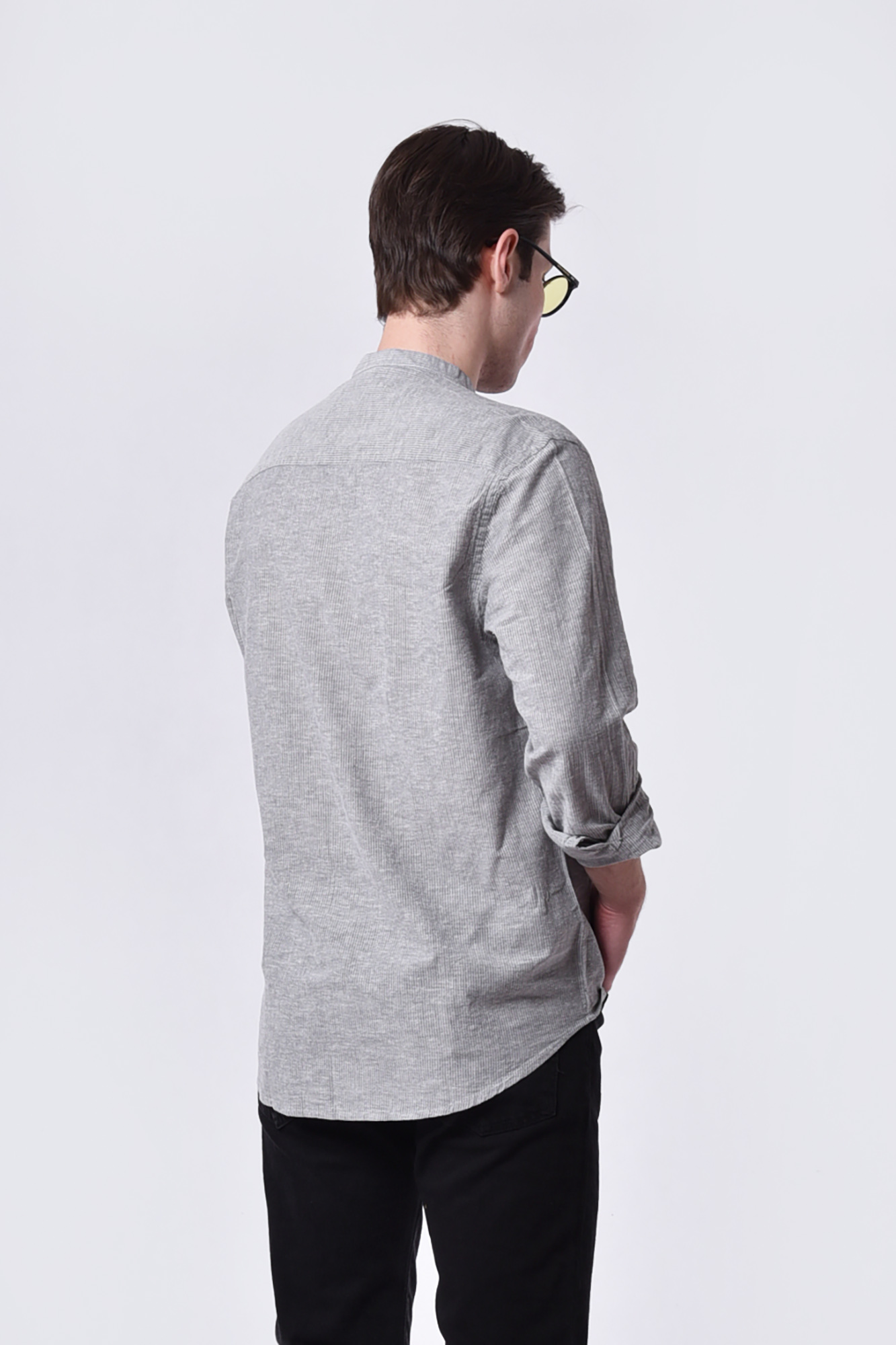 پیراهن آستین بلند طرحدار مردانه