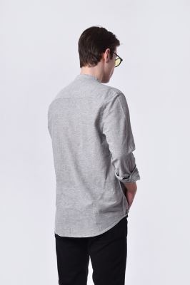 پیراهن آستین بلند طرحدار مردانه