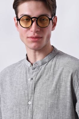 پیراهن آستین بلند طرحدار مردانه