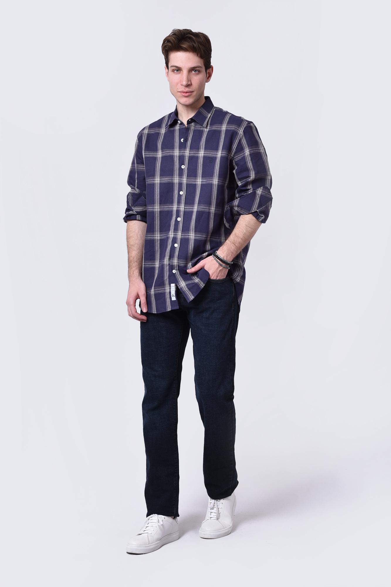 پیراهن چهارخانه مردانه