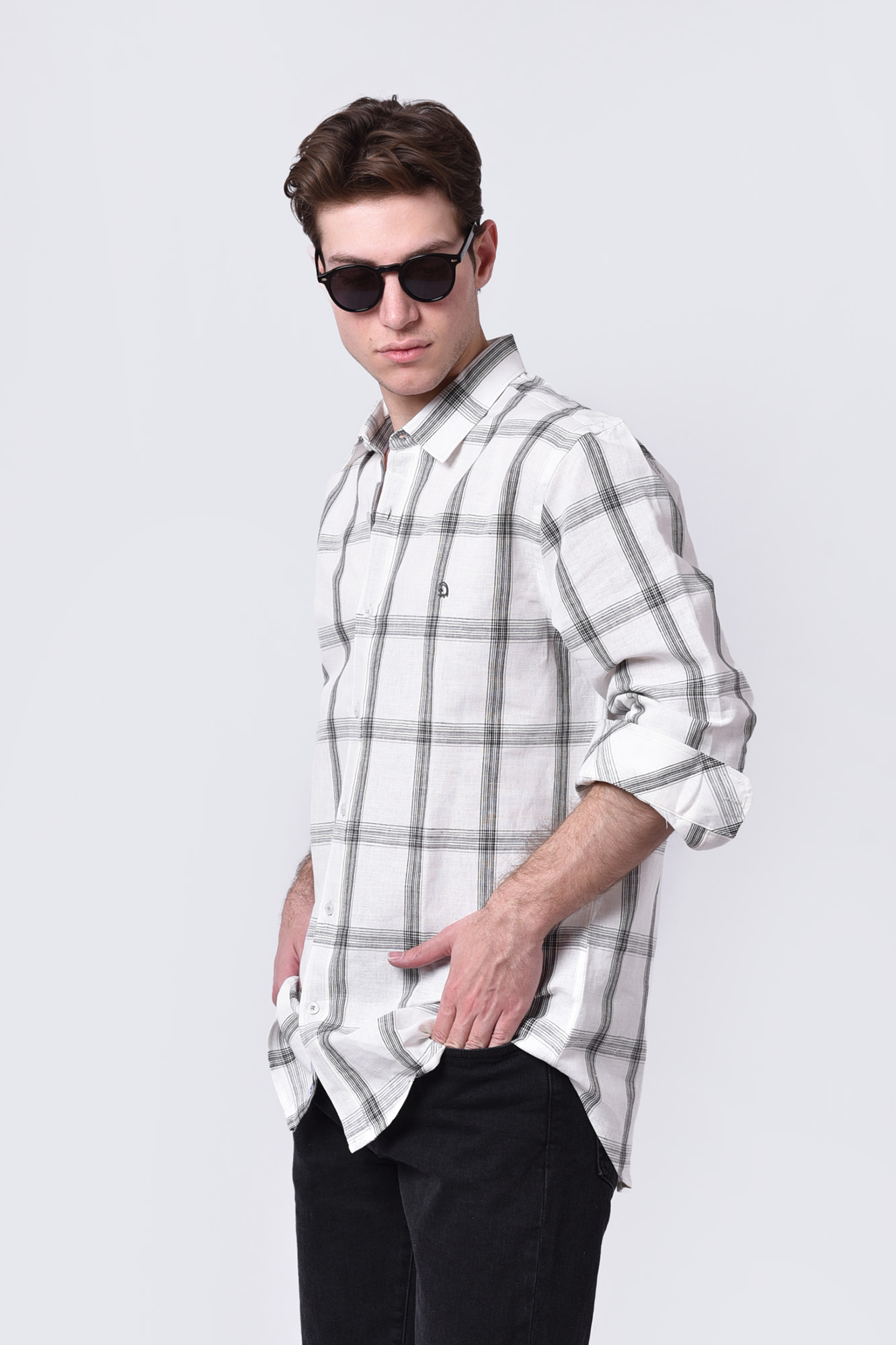 پیراهن چهارخانه مردانه