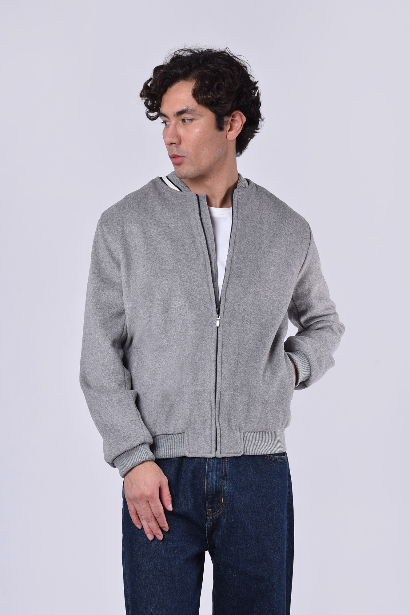 بامبر جکت ساده مردانه