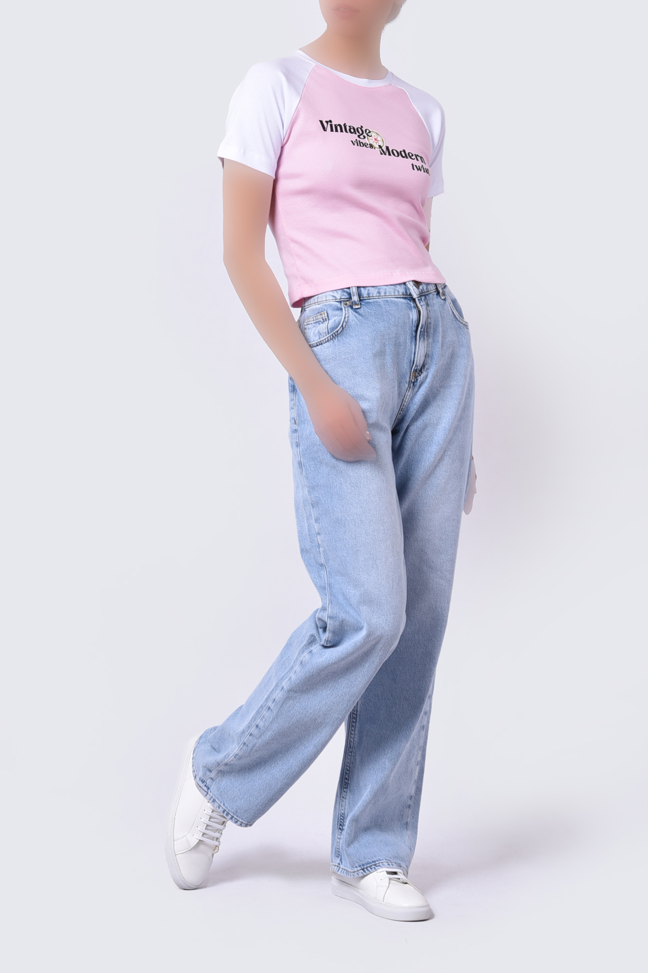 تیشرت آستین کوتاه چاپی زنانه