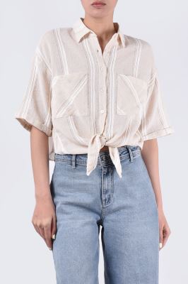 شومیز آستین کوتاه ساده زنانه