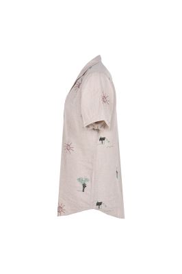 پیراهن آستین کوتاه طرحدار مردانه