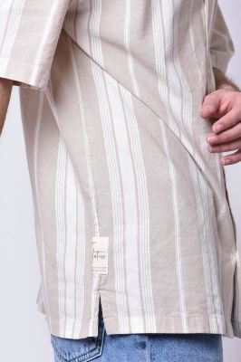 پیراهن آستین کوتاه طرحدار مردانه