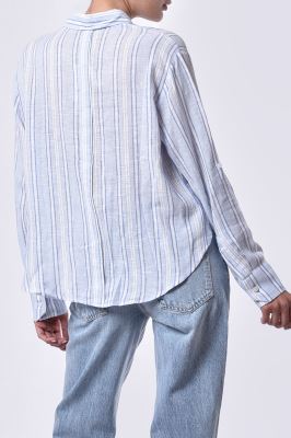 شومیز آستین بلند راه راه زنانه