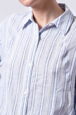 شومیز آستین بلند راه راه زنانه