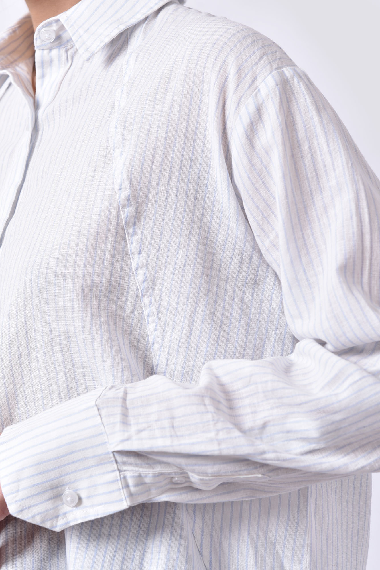 شومیز آستین بلند راه راه زنانه