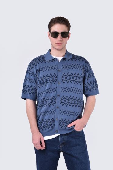 ژاکت بافت طرحدار مردانه