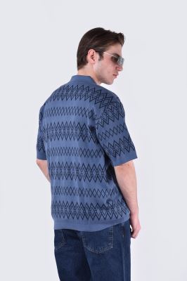 ژاکت بافت طرحدار مردانه