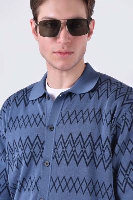 ژاکت بافت طرحدار مردانه