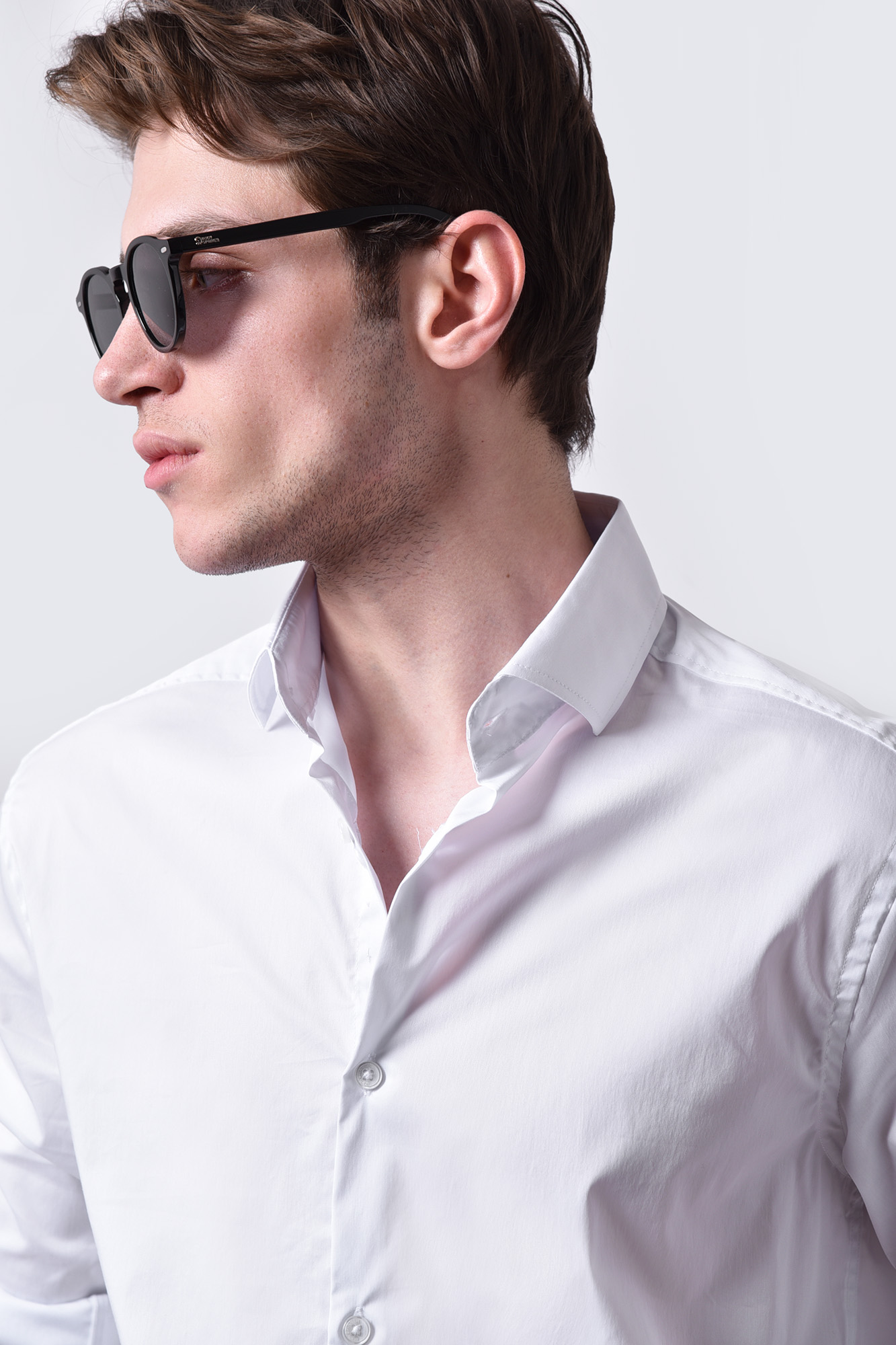 پیراهن آستین بلند ساده مردانه