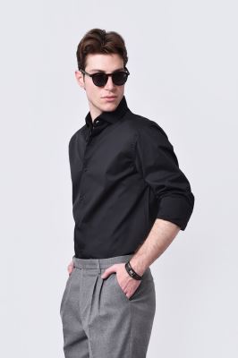 پیراهن آستین بلند ساده مردانه