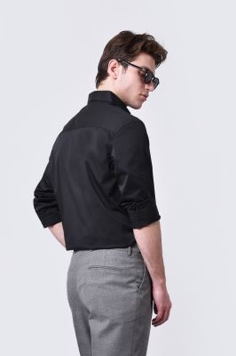 پیراهن آستین بلند ساده مردانه