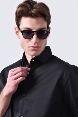 پیراهن آستین بلند ساده مردانه