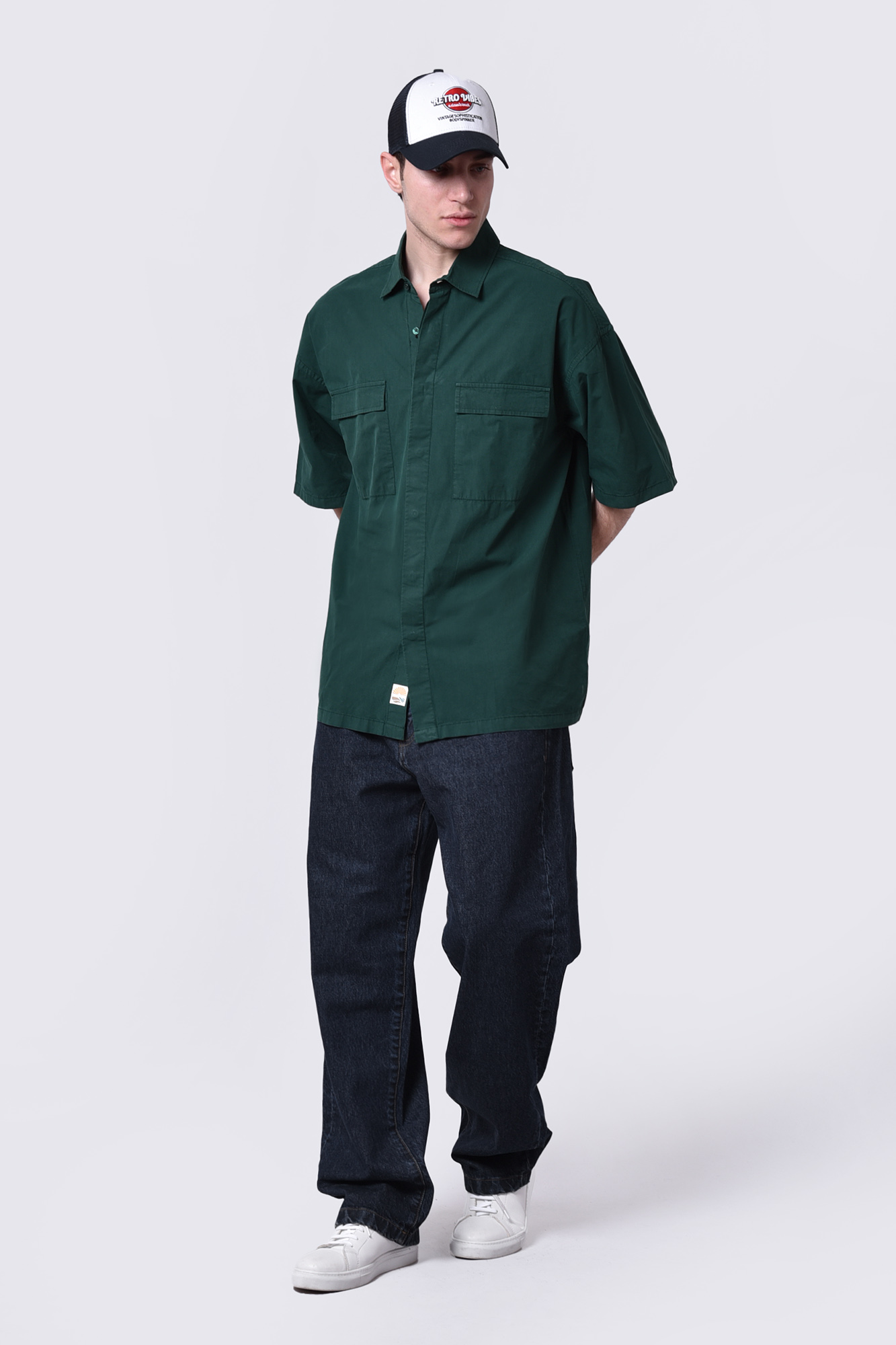 پیراهن آستین کوتاه ساده مردانه