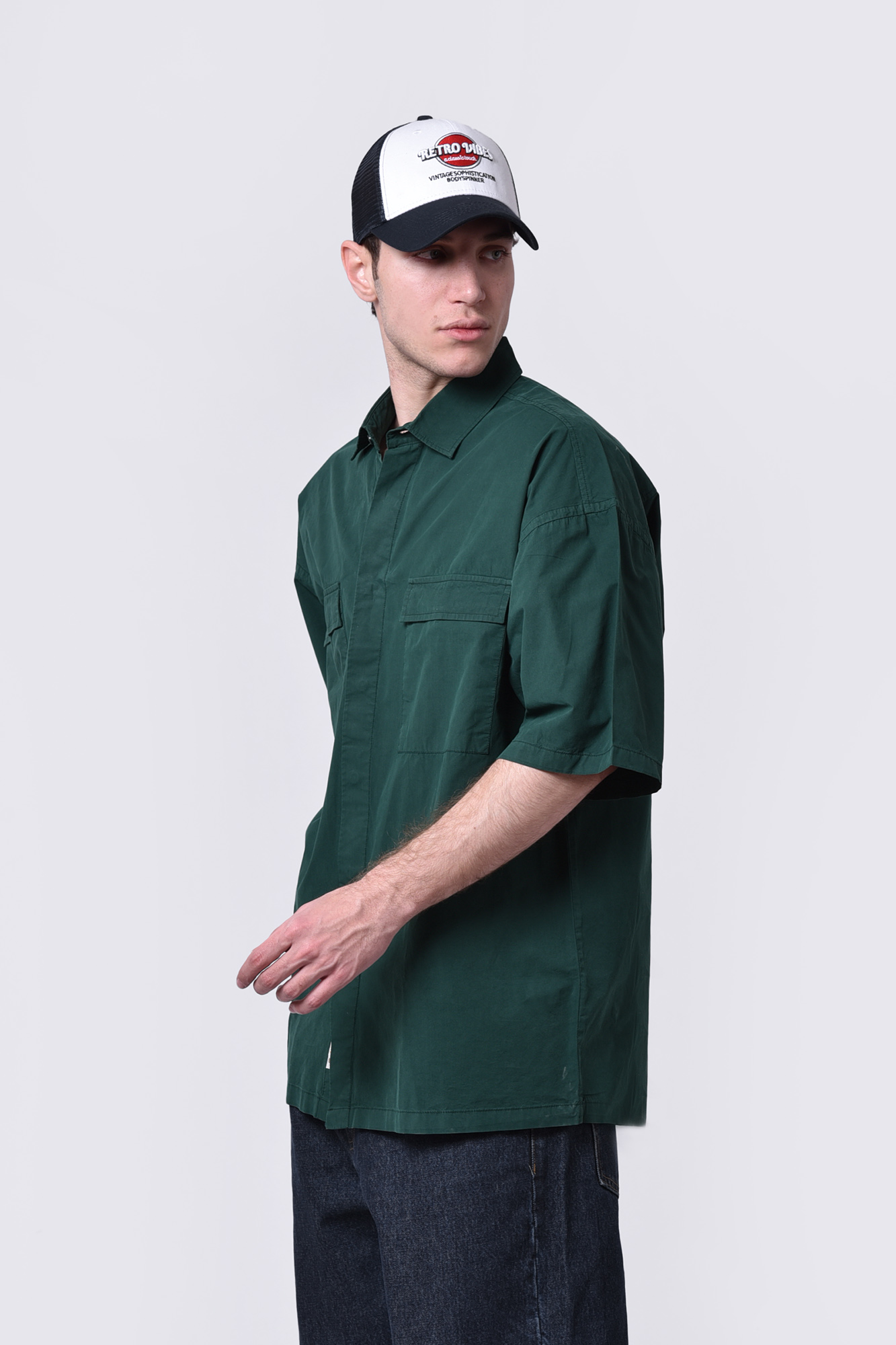 پیراهن آستین کوتاه ساده مردانه