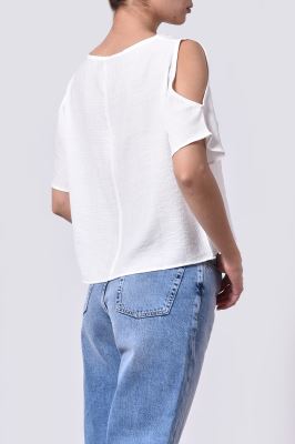 بلوز آستین کوتاه ساده زنانه