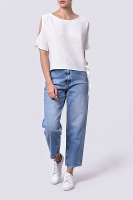 بلوز آستین کوتاه ساده زنانه