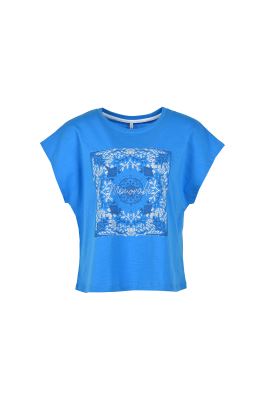 تیشرت آستین کوتاه چاپی زنانه