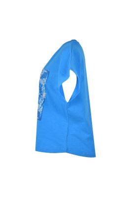 تیشرت آستین کوتاه چاپی زنانه