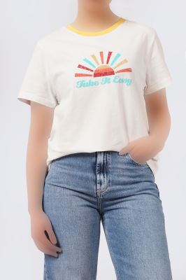 تیشرت چاپی زنانه