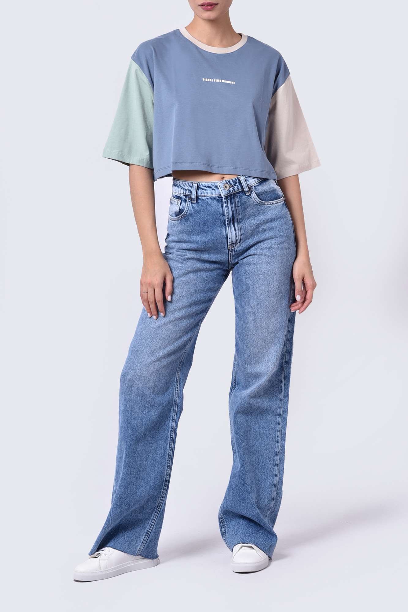 تیشرت آستین کوتاه چاپی زنانه