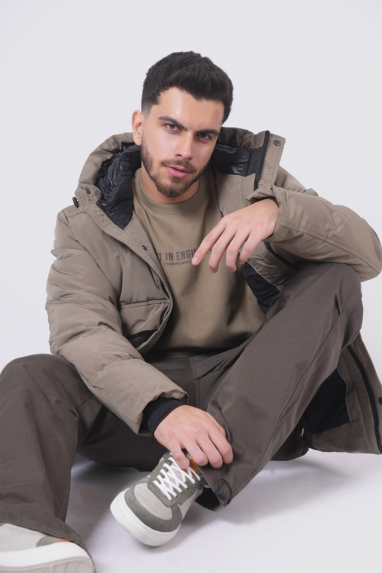 سوئیشرت آستین بلند چاپی مردانه