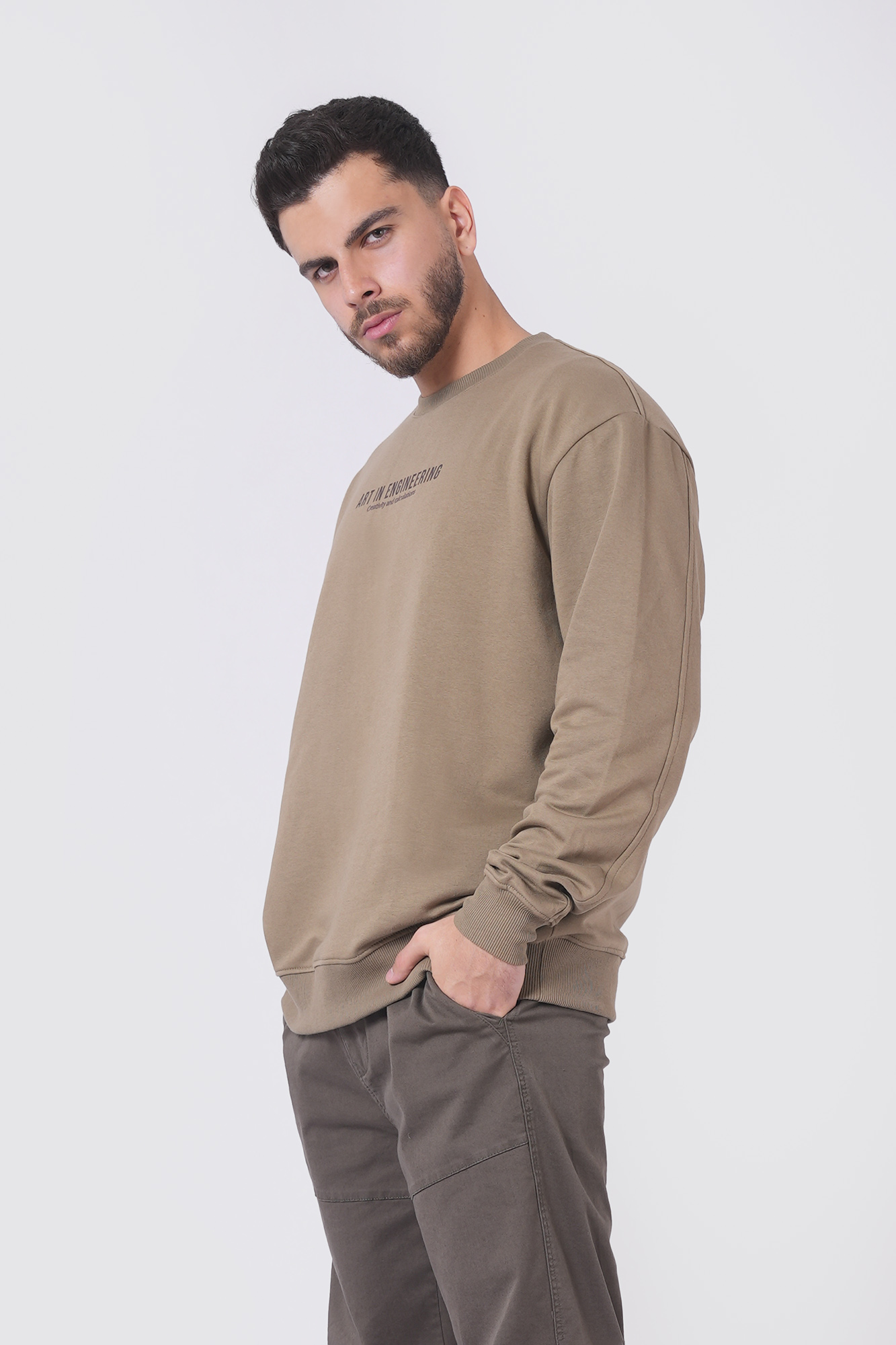 سوئیشرت آستین بلند چاپی مردانه