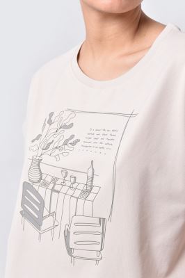 تیشرت چاپی زنانه