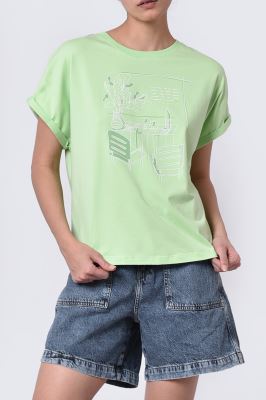 تیشرت چاپی زنانه