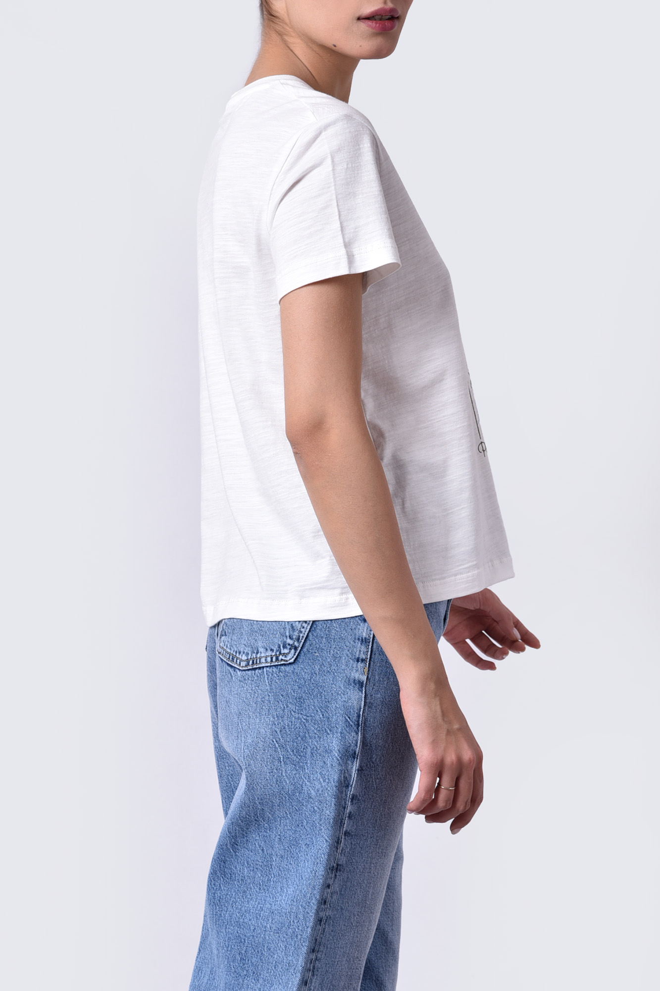 تیشرت آستین کوتاه چاپی زنانه