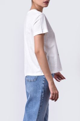 تیشرت آستین کوتاه چاپی زنانه