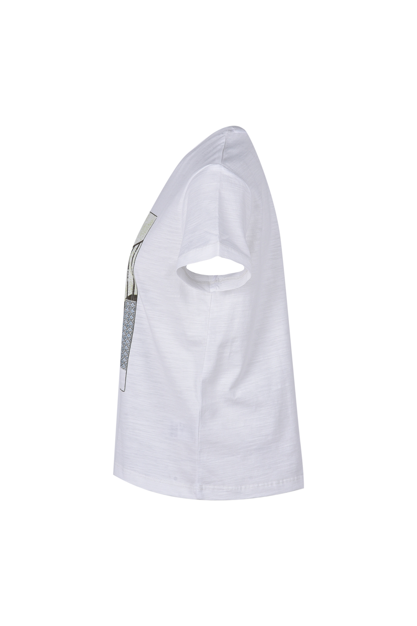 تیشرت آستین کوتاه چاپی زنانه