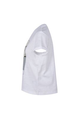 تیشرت آستین کوتاه چاپی زنانه